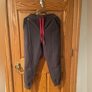 Figs Zamora Scrub Pants Charcoal